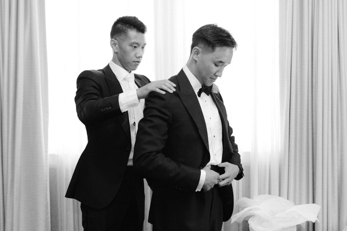 groom prepping