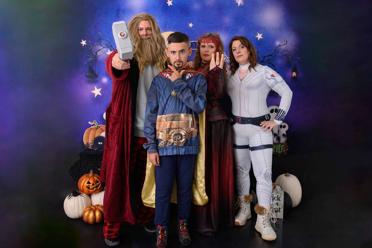 Marvel Halloween costums for the Gibson's