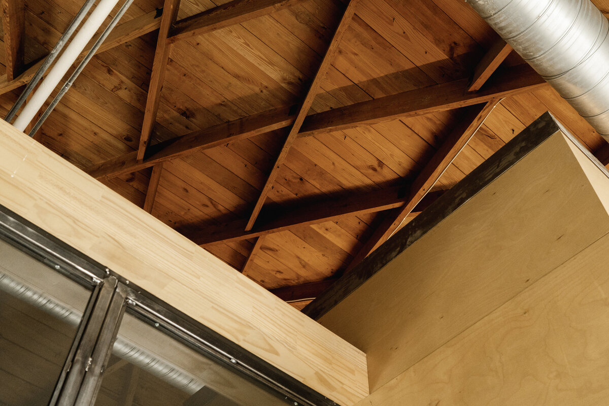 renovated wood ceiling