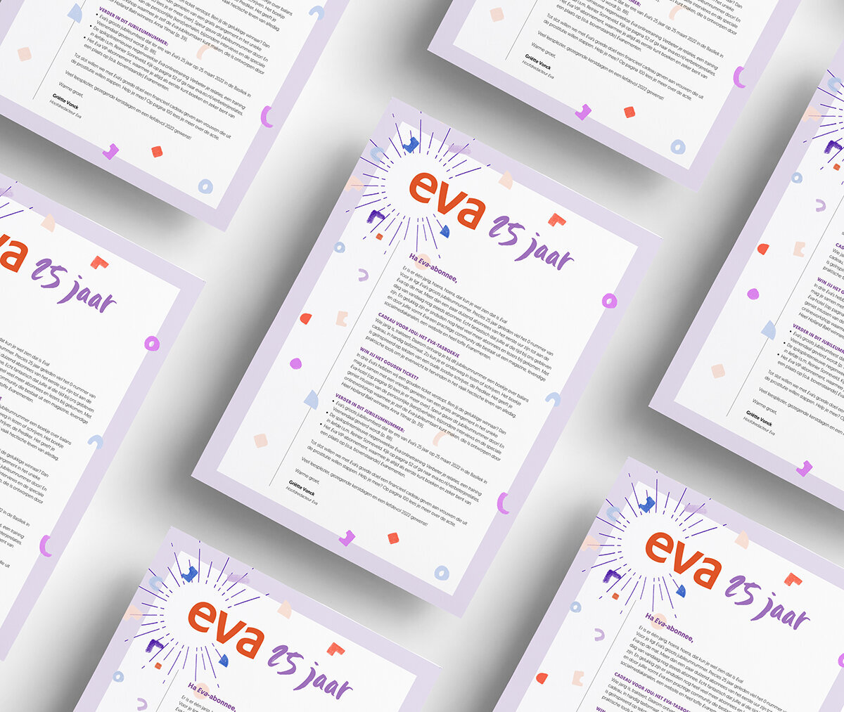 Eva - logo brief mockup - illustratieve huisstijl - cracco illustration