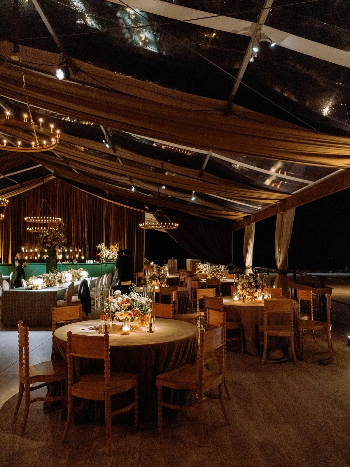 Custom tented wedding celebration with fall Ralph Lauren vibes at private polo farm in Aiken, South Carolina by Sarah Bradshaw_0265