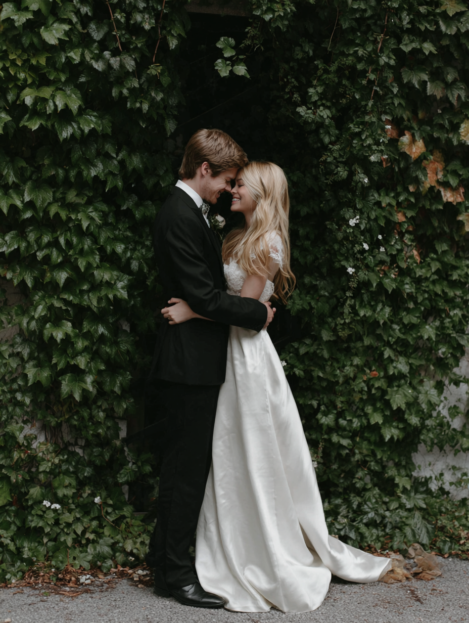 u8487914977_photo_of_the_bride_and_groom_in_front_of_an_ivy_w_290b5392-1ef6-4b01-96d8-8ced420b844b_1