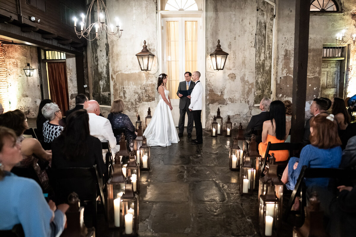 Wedding ceremony at Latrobe's on Royal