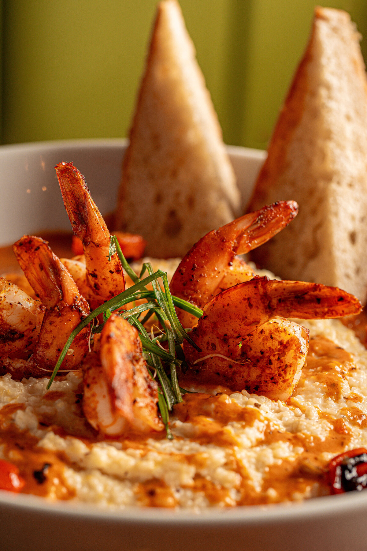 Shrimp and Grits food photography in Columbia, SC