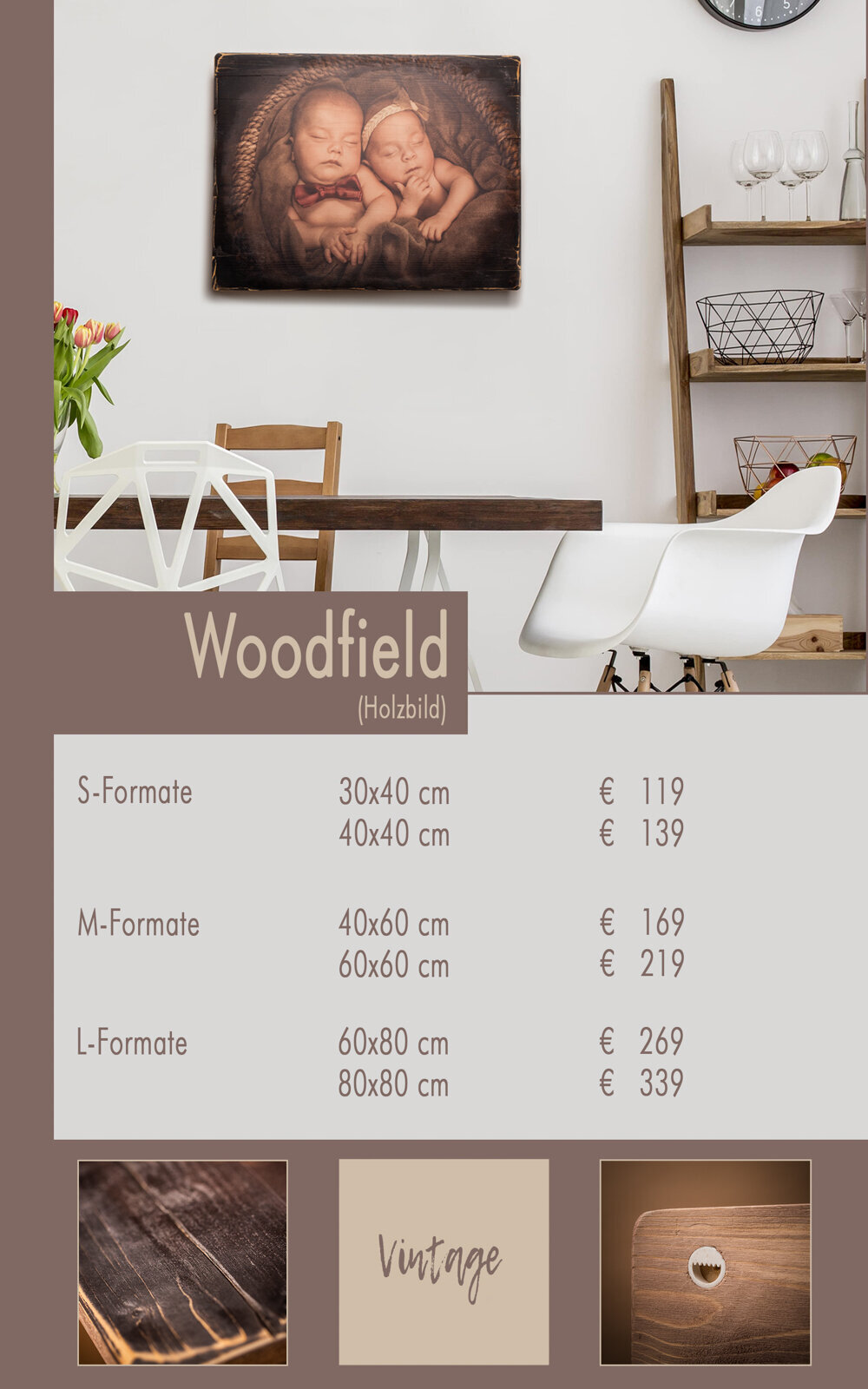 Preisliste Woodfield Ihr Fotograf 2025