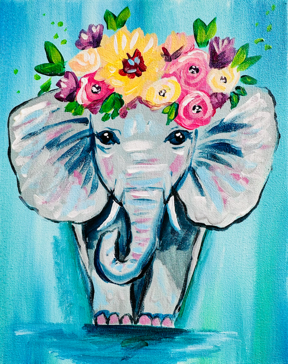 Floral Elephant