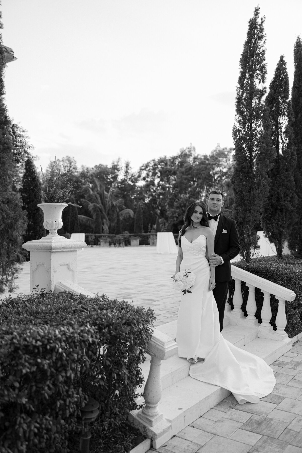 Romantic Portraits at La Casa Toscana Wedding Venue Fort Myers Florida
