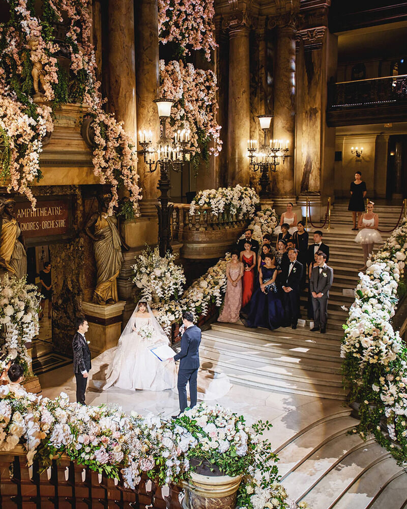Luxury Destination Wedding Planner in Paris Opera Garnier Reception -5
