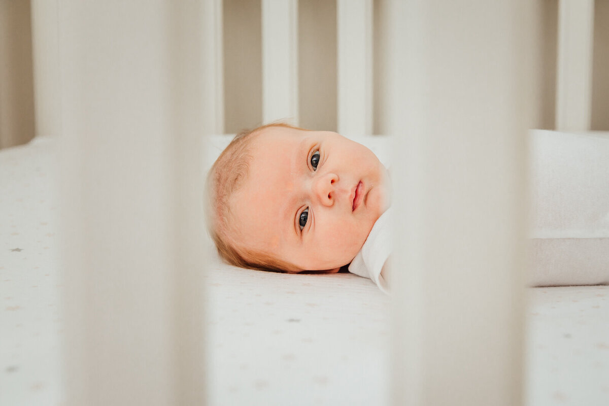 Newborn Baby in crib