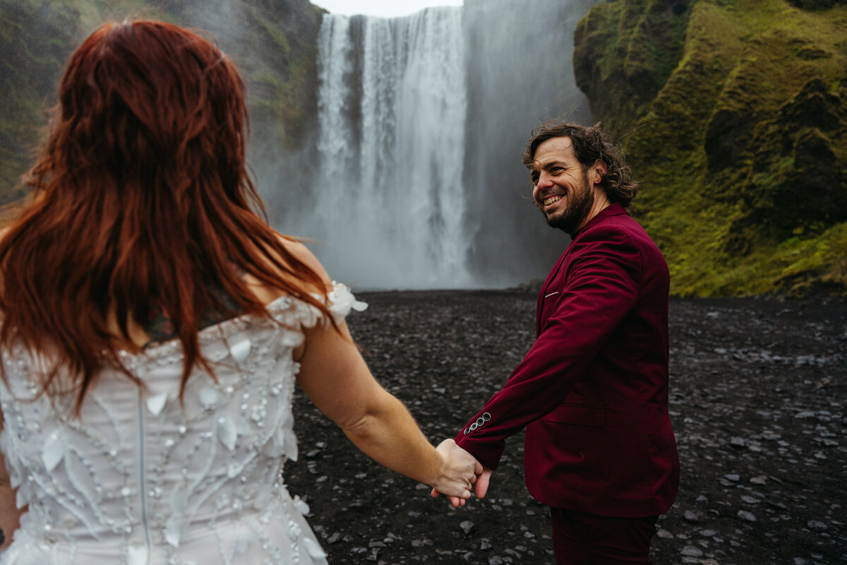 Skógafoss Iceland Elopement Photographer -1