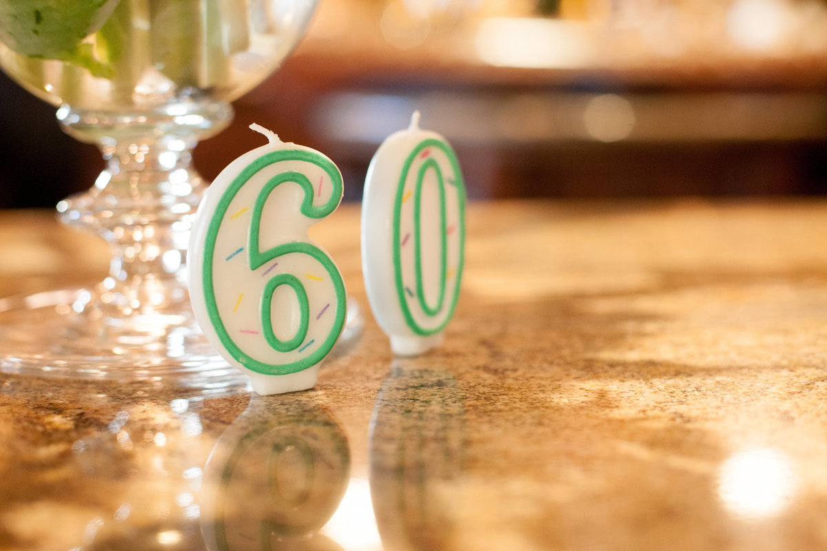 60 birthday candles