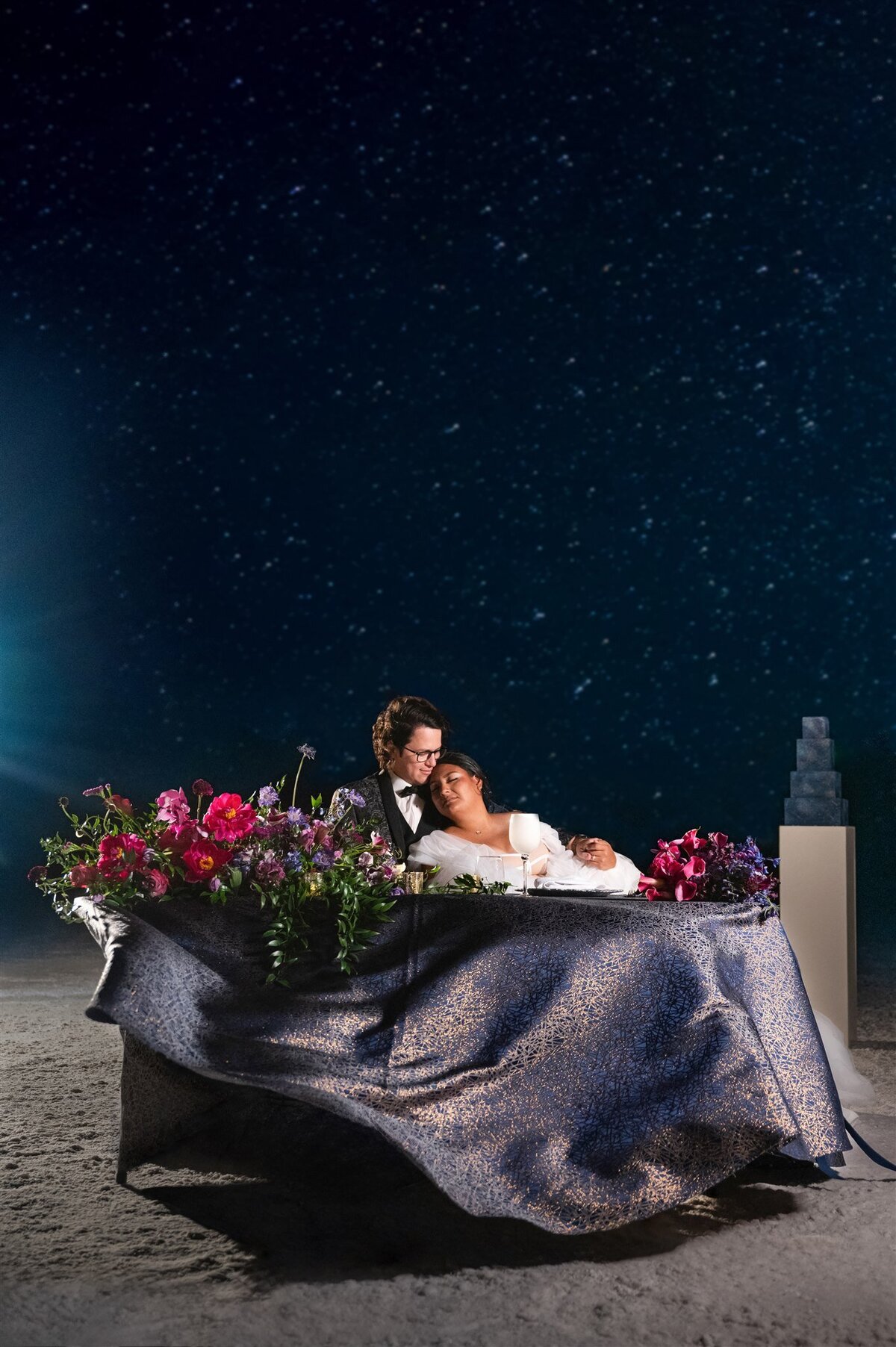 Milky Way Wedding at the Bonneville Salt Flats_216