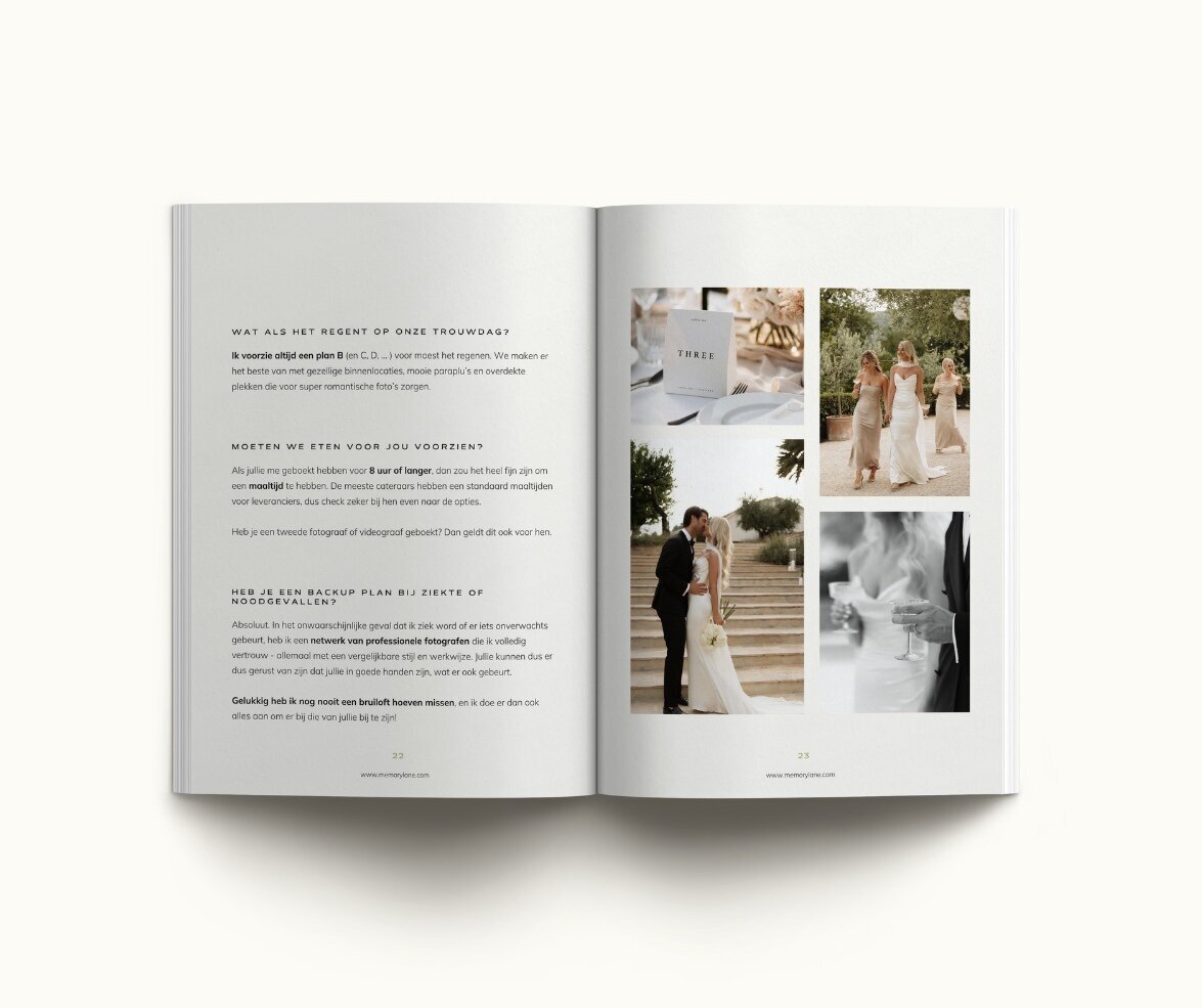 Canva brochure template Memory Lane 15