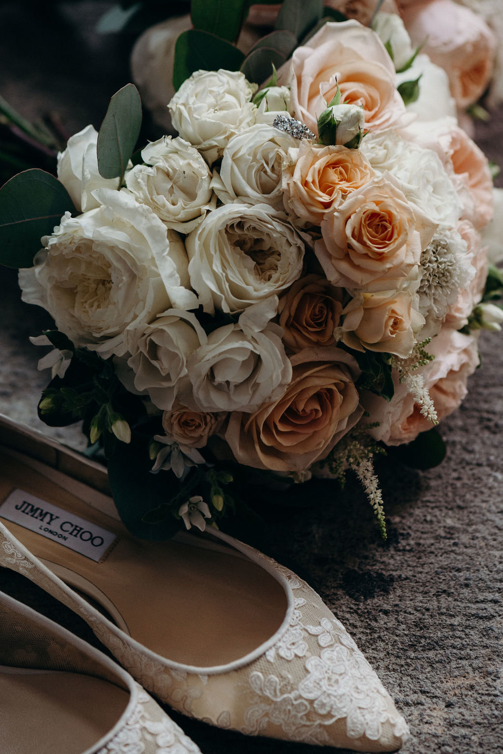 Elegant flowers and old fashioned wedding details