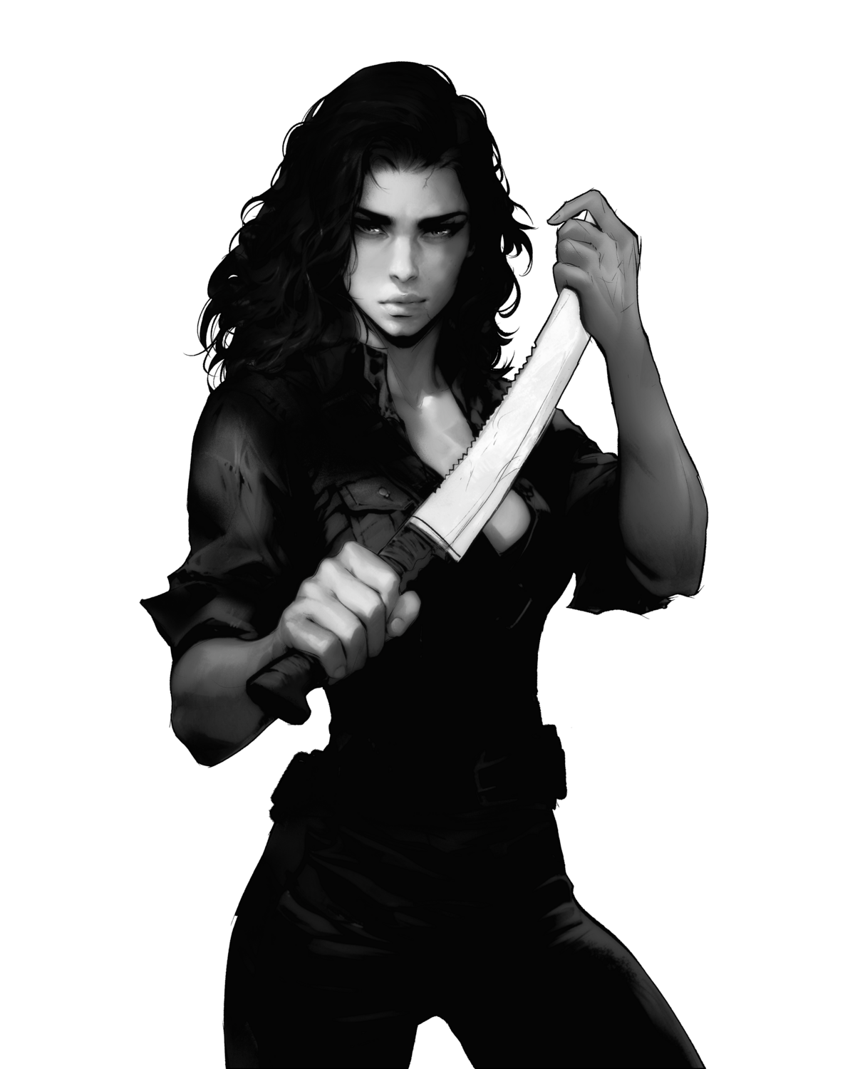 Maria Character Art Transparent Background