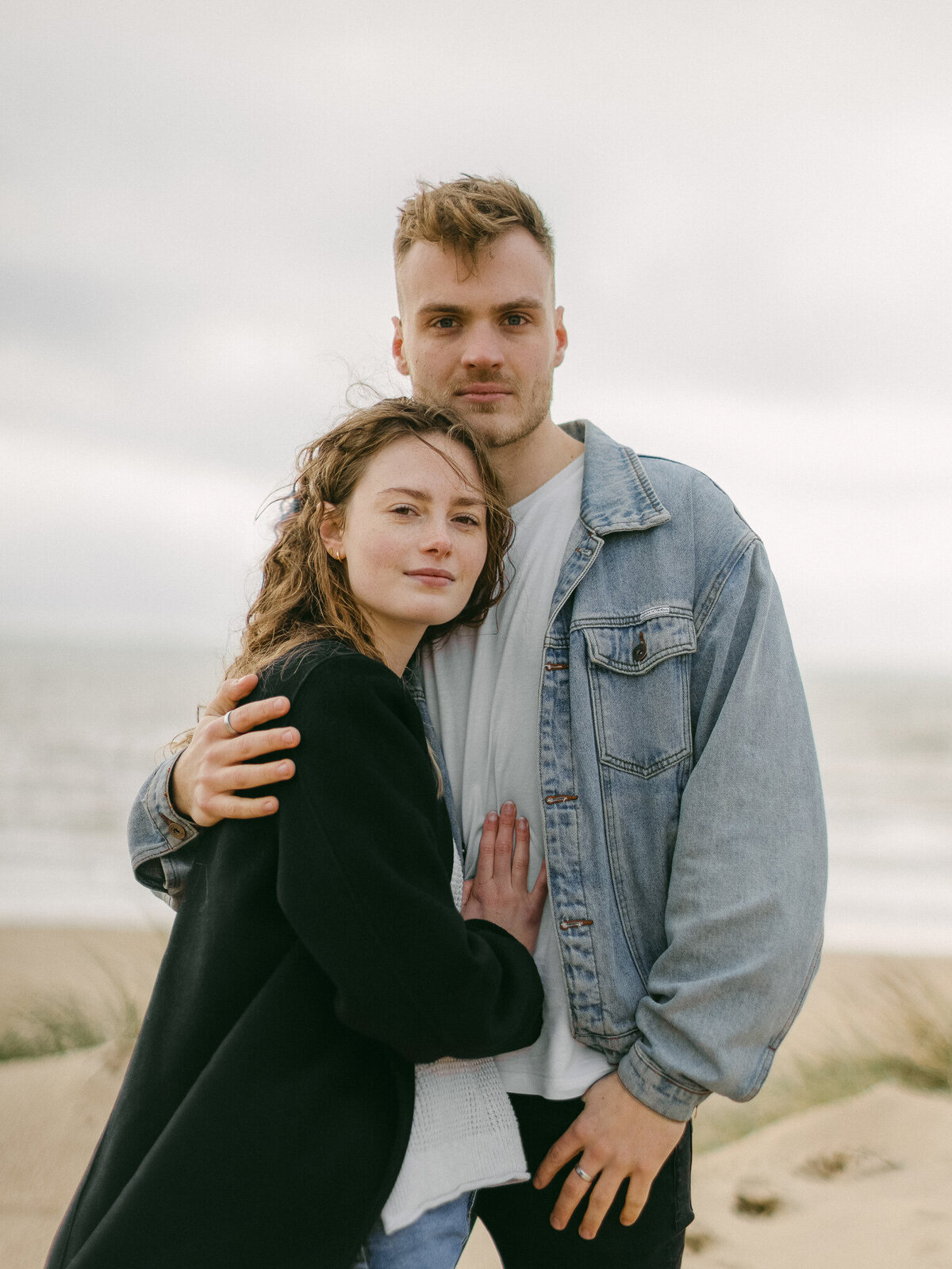 Kayla Stoate Photography Couple Beach Smiling Editorial Fashion Love Story 92A0210-Edit