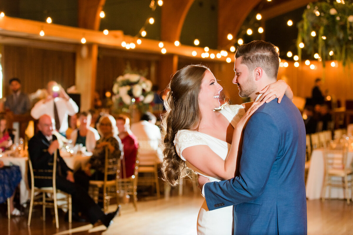 first dance couple in glessner auditorium at wilson londge oglebay resort