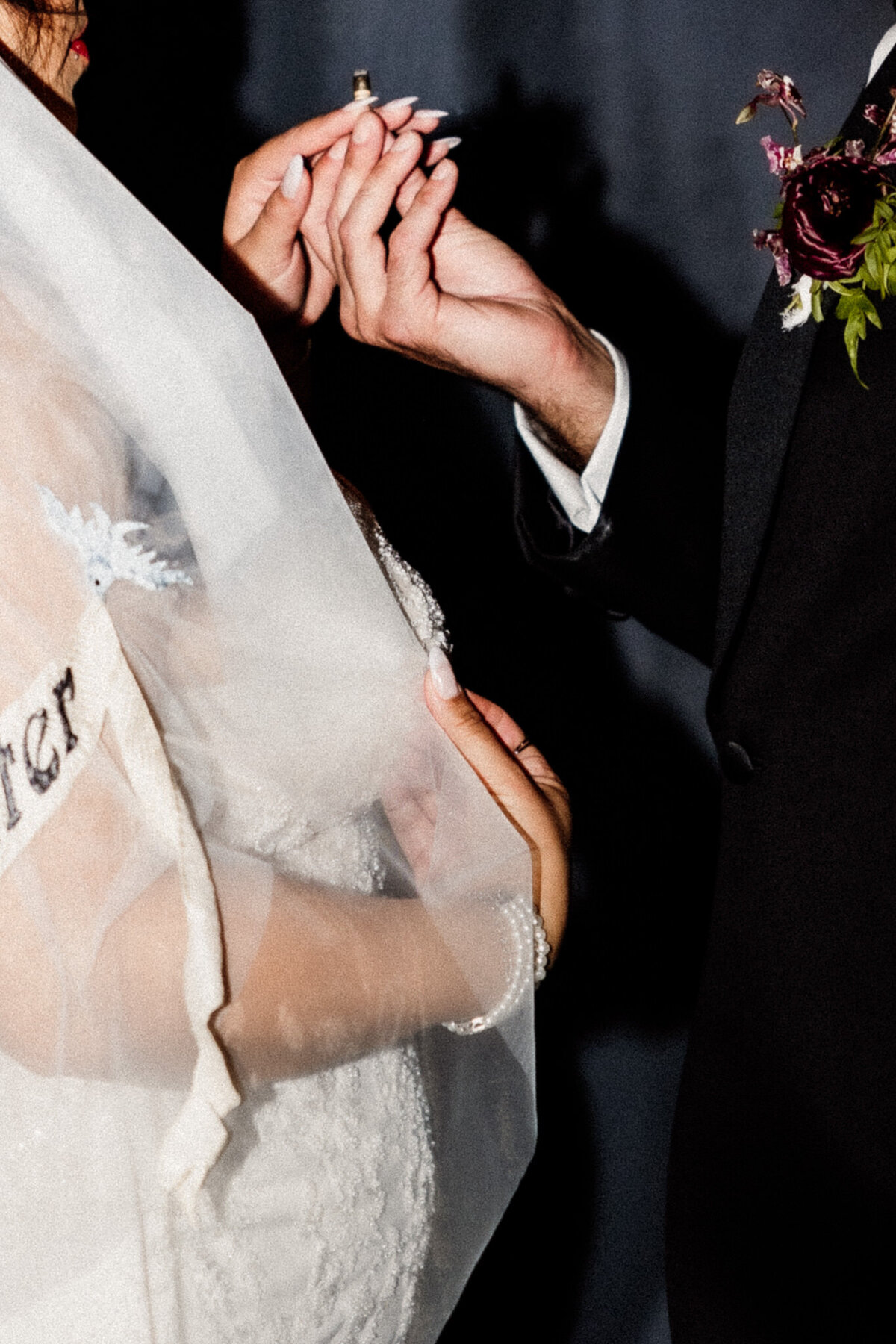 Archer Inspired Photography - Christina and Jake Wedding - Smog Shoppe Los Angeles - Night Flash Couple Photos-87