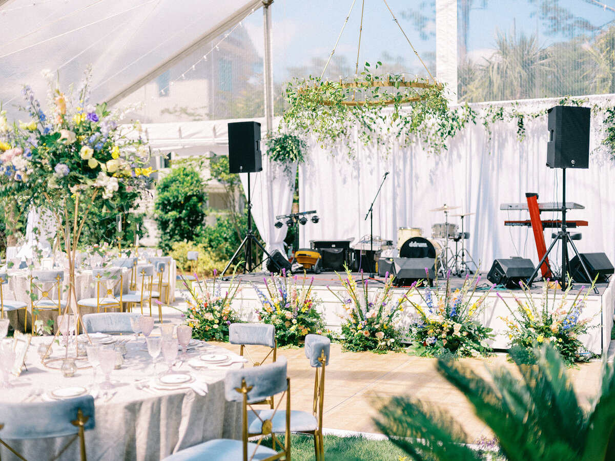 Custom Wedding Event Tent Draping  |  Hilton Head Sea Pines Tented Wedding with Draping | Hilton Head Island, South Carolina |  Wedding Event Draping | Trish Beck Events | IVS Photography |  Coastal Floral & Events
