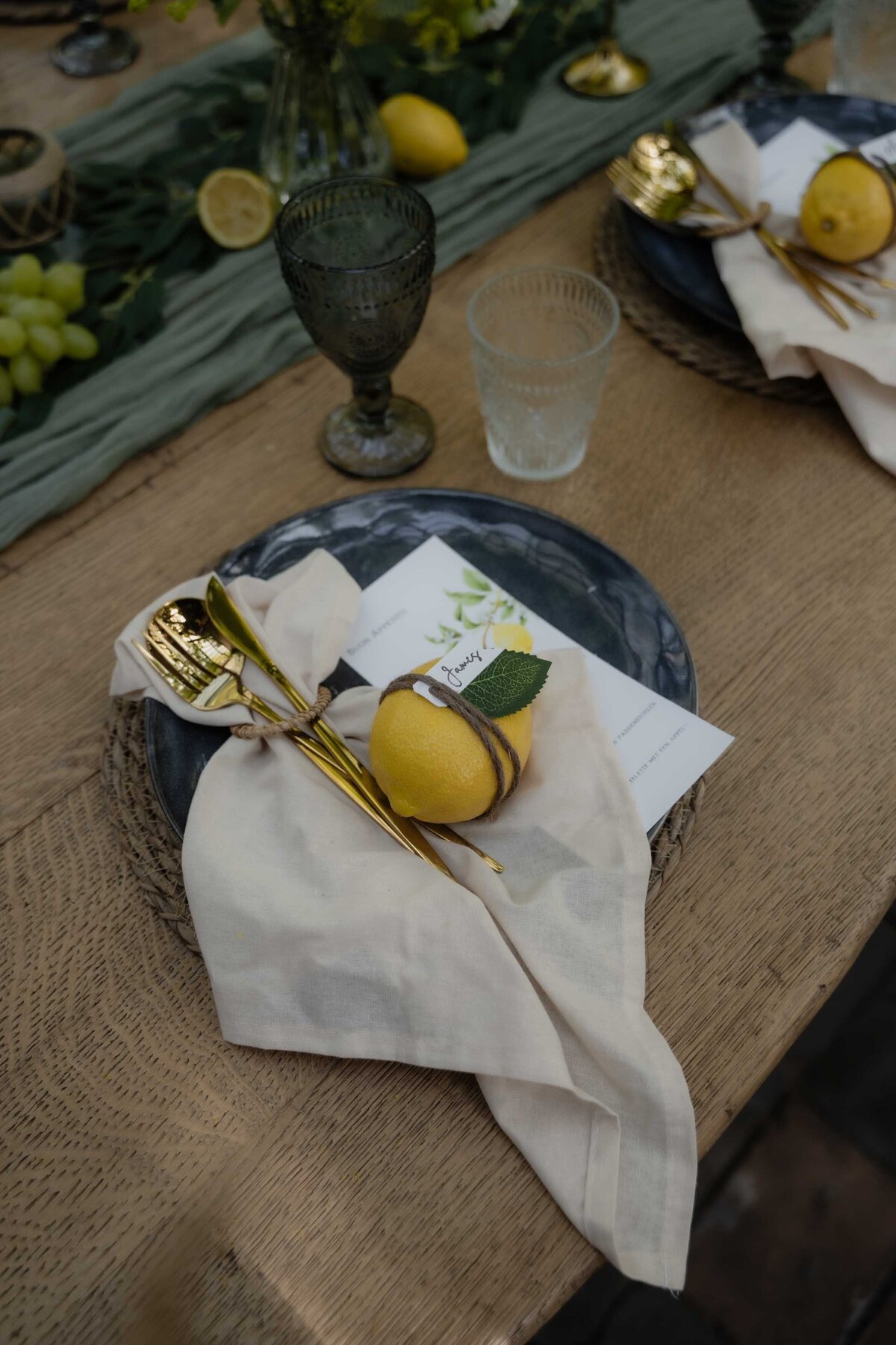 Details huwelijksdiner