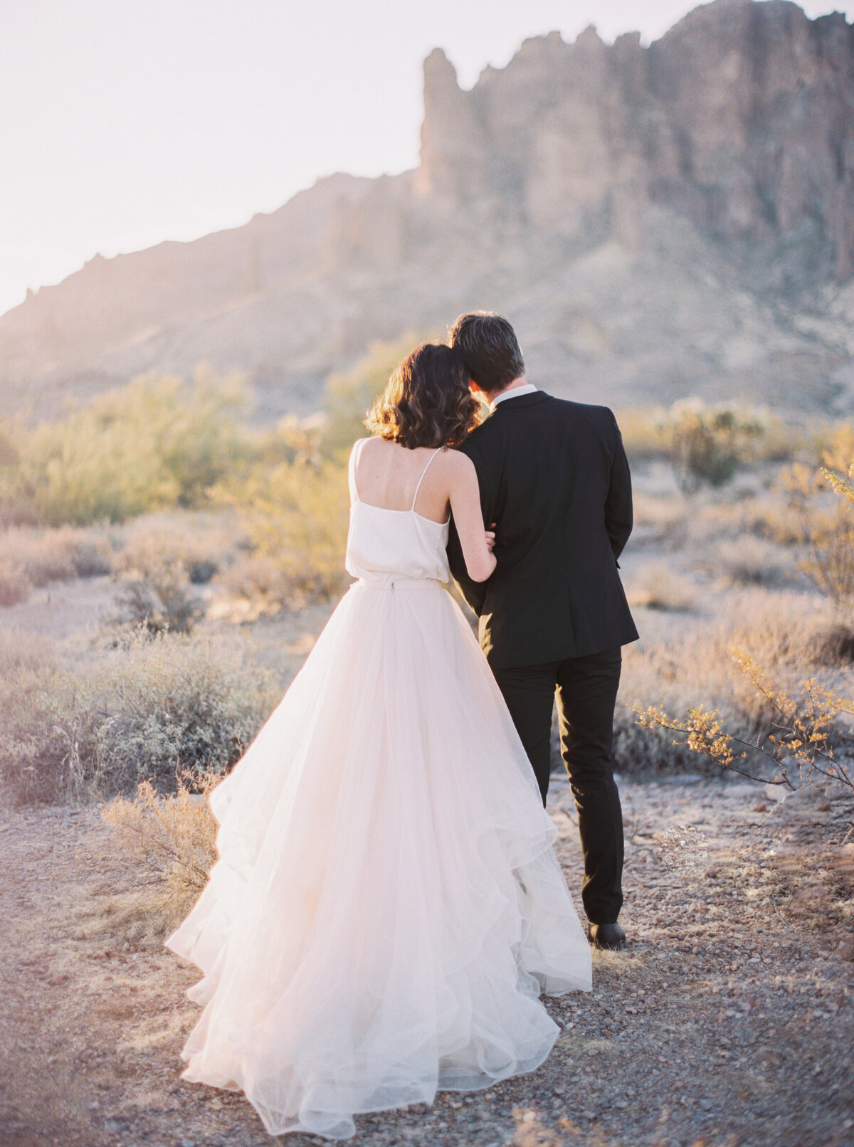 Desert Glow | Lost Dutchman State Park | Mary Claire Photography | Arizona & Destination Fine Art Wedding Photographer