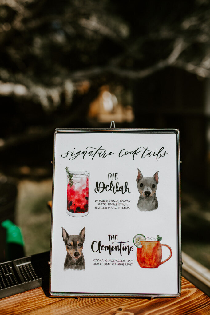 Riley and David_custom bar menu