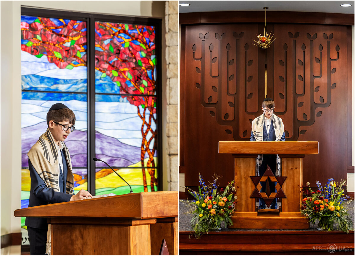 Temple Sinai Rehearsal Bar Mitzvah Photography in Denver Colorado