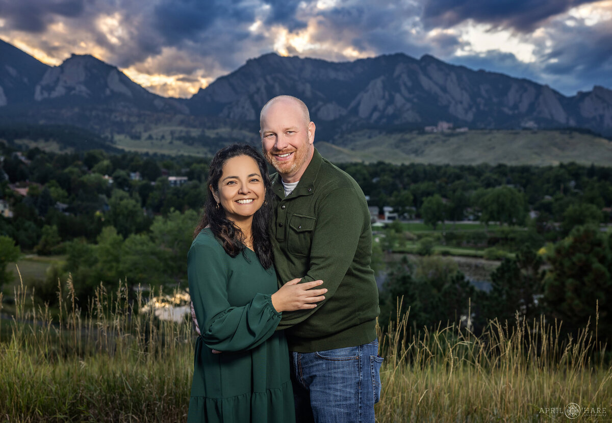 Parents Alone Photo at Family Session in Boulder Colorado