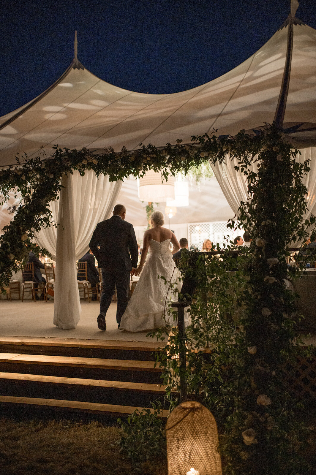 Immersive and Luxury Private Estate and Tented Wedding with Blue, Green and White Color Palette-45