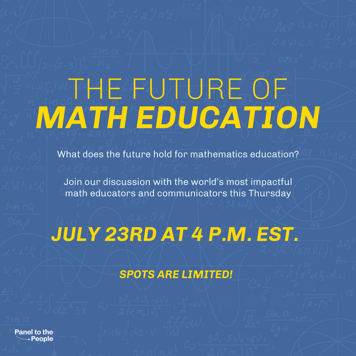 Math Education Panel Social Media 10