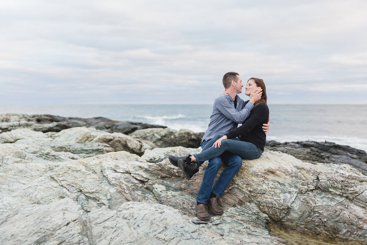 Intimate engagement shoot in Newport Rhode Island