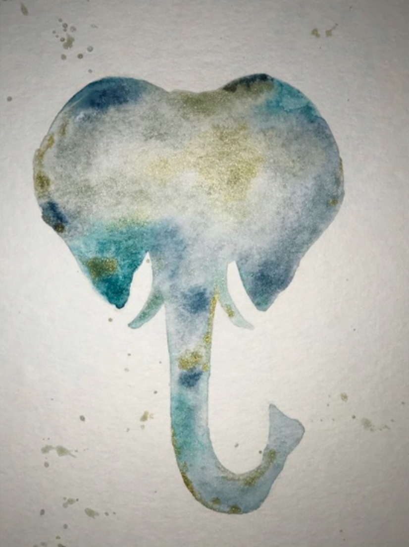 abstract elephant painting