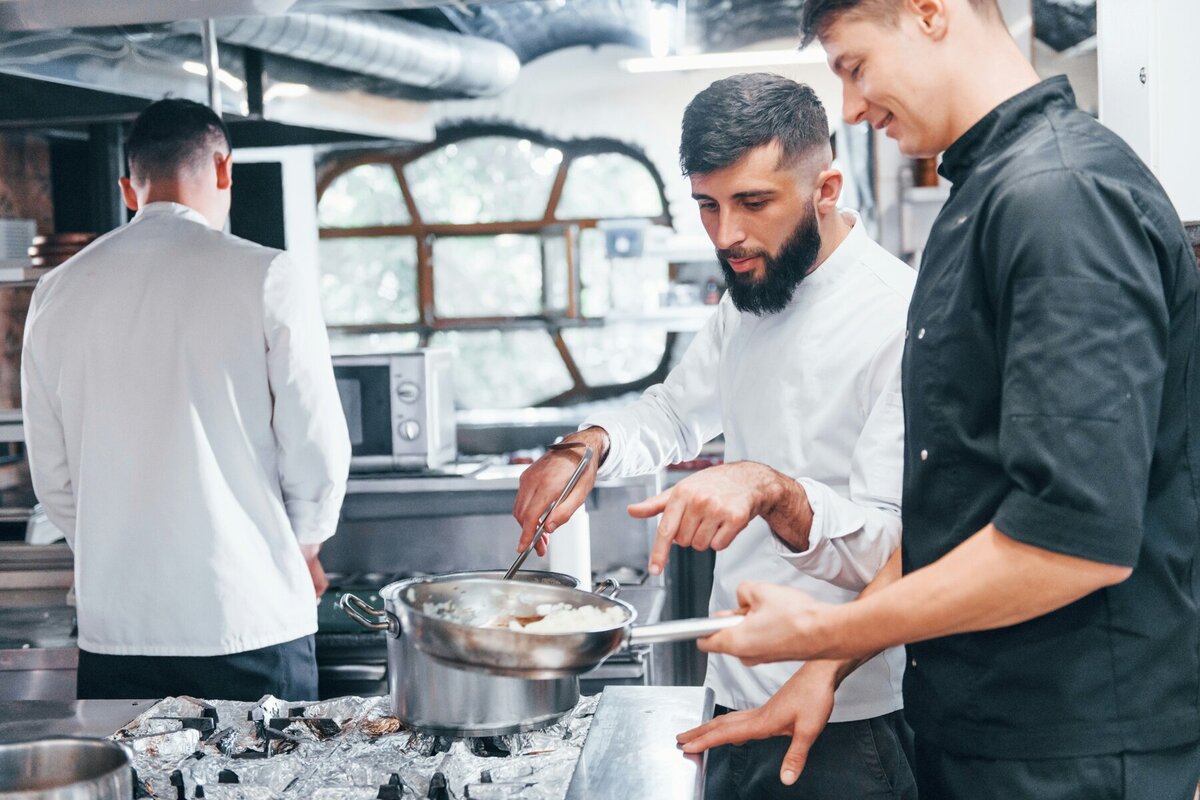 The Mesquite Fork team in action, bringing passion and expertise to the kitchen. Meet the dedicated chefs and staff behind our refined Texas dining experience.