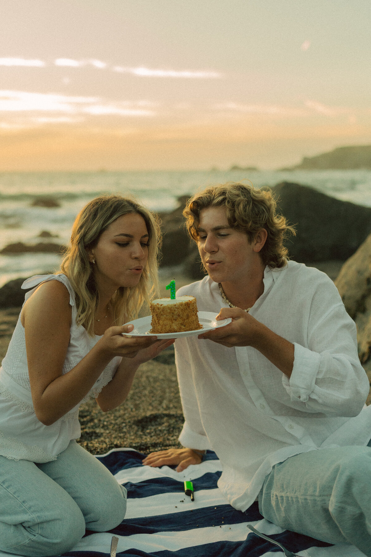 Whimsical Engagement Couples Photoshoot - Sonoma Coast, California