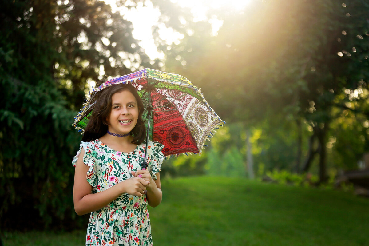 Girl with summer umbrella_Calgary photographer