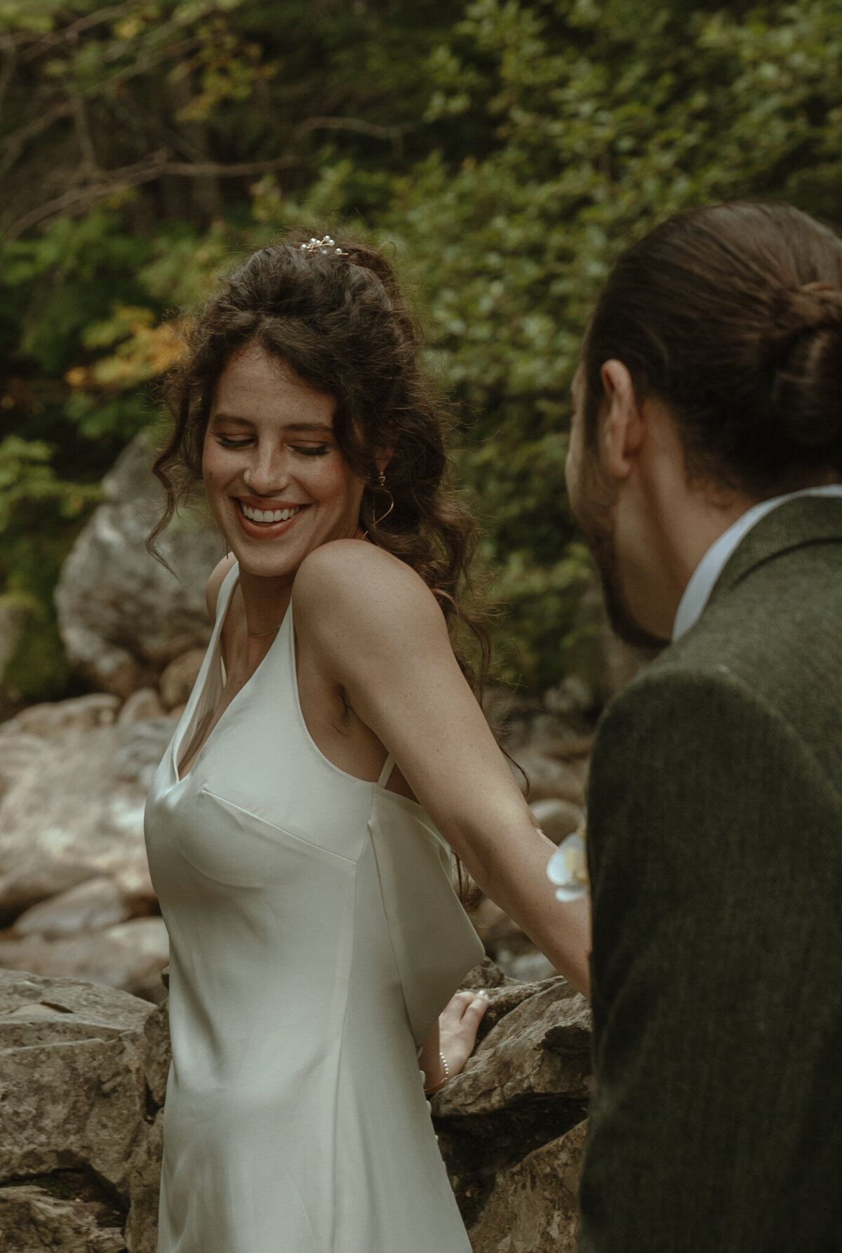Waterfall, adventure elopement, mountain elopement, destination