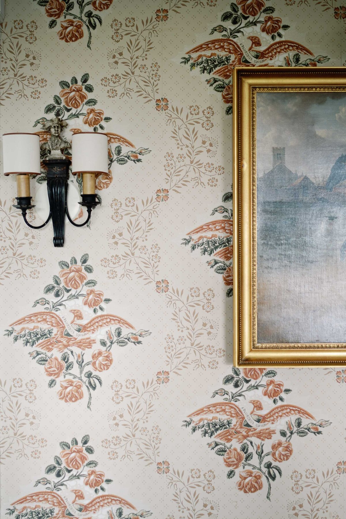wallpaper brick house shelburne museum