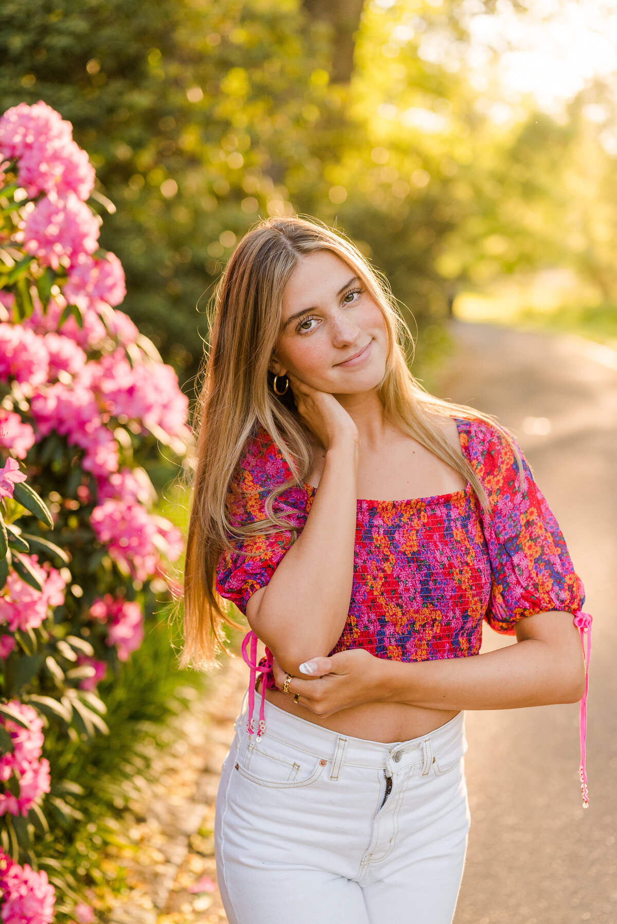 rhododendrons senior portrait-1