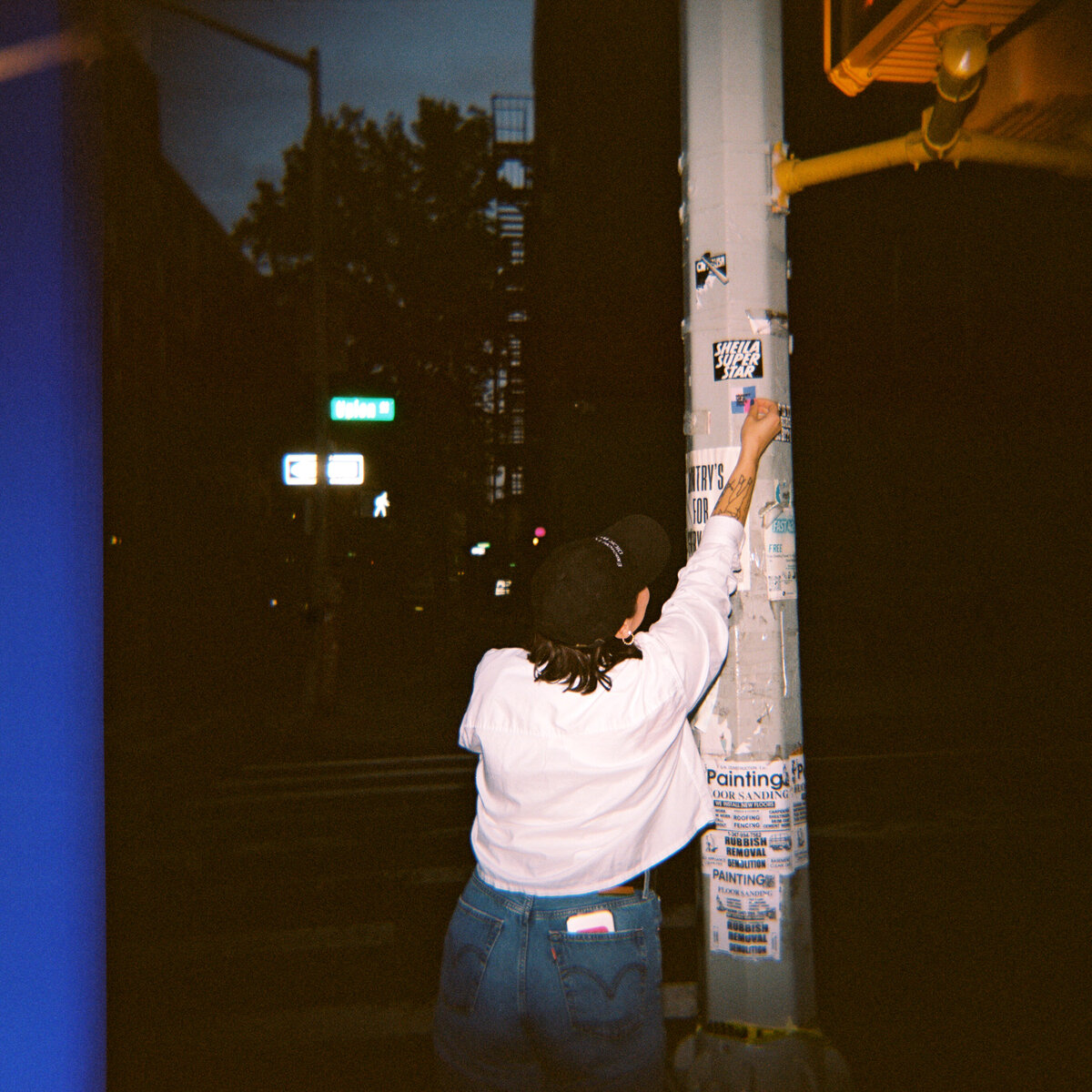 Photo of Hurry Up & Have Fun on film in Gowanus Brooklyn by Mira Park Photography NY based wedding photographer