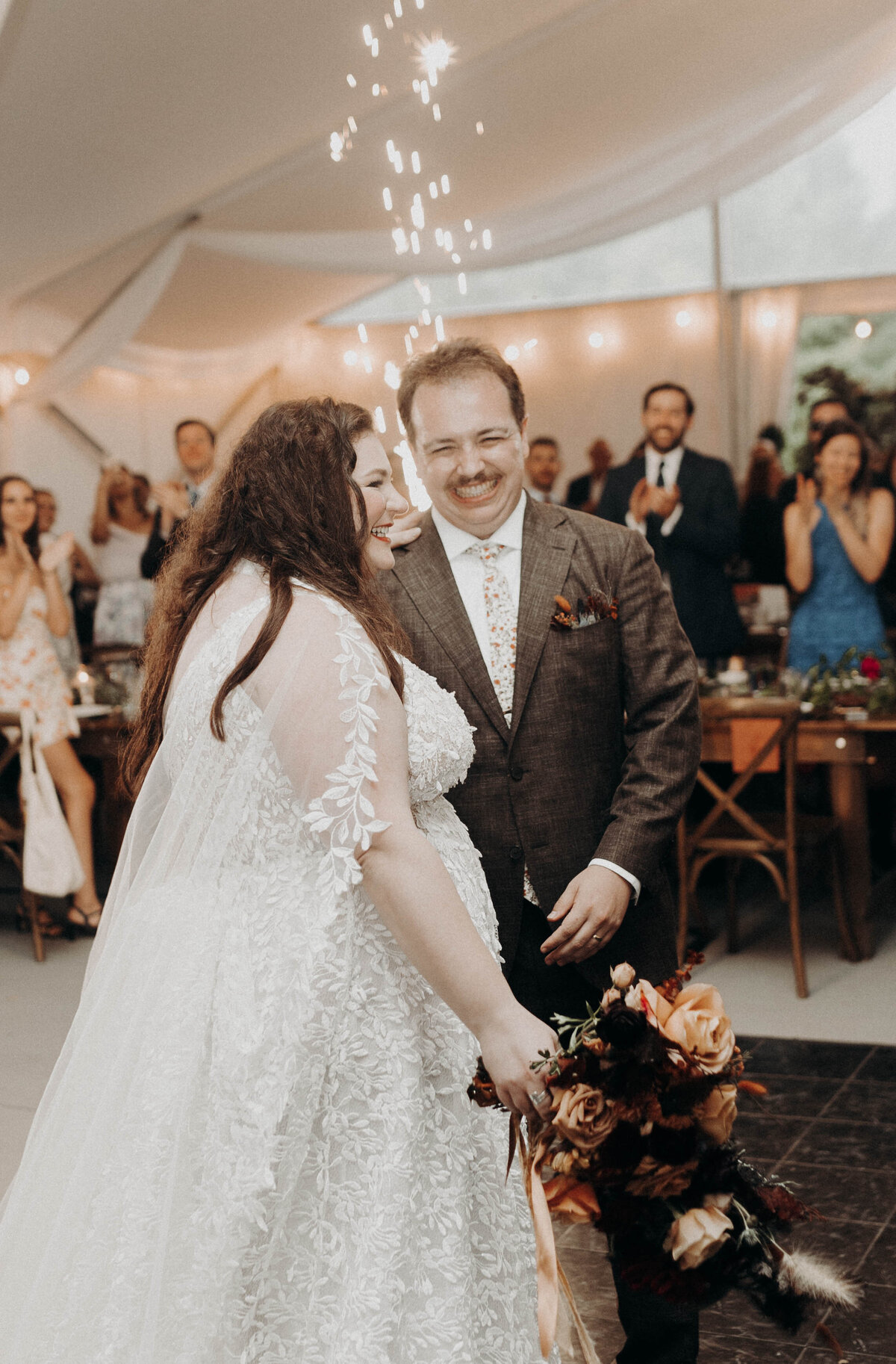 candid wedding photography reception entrance