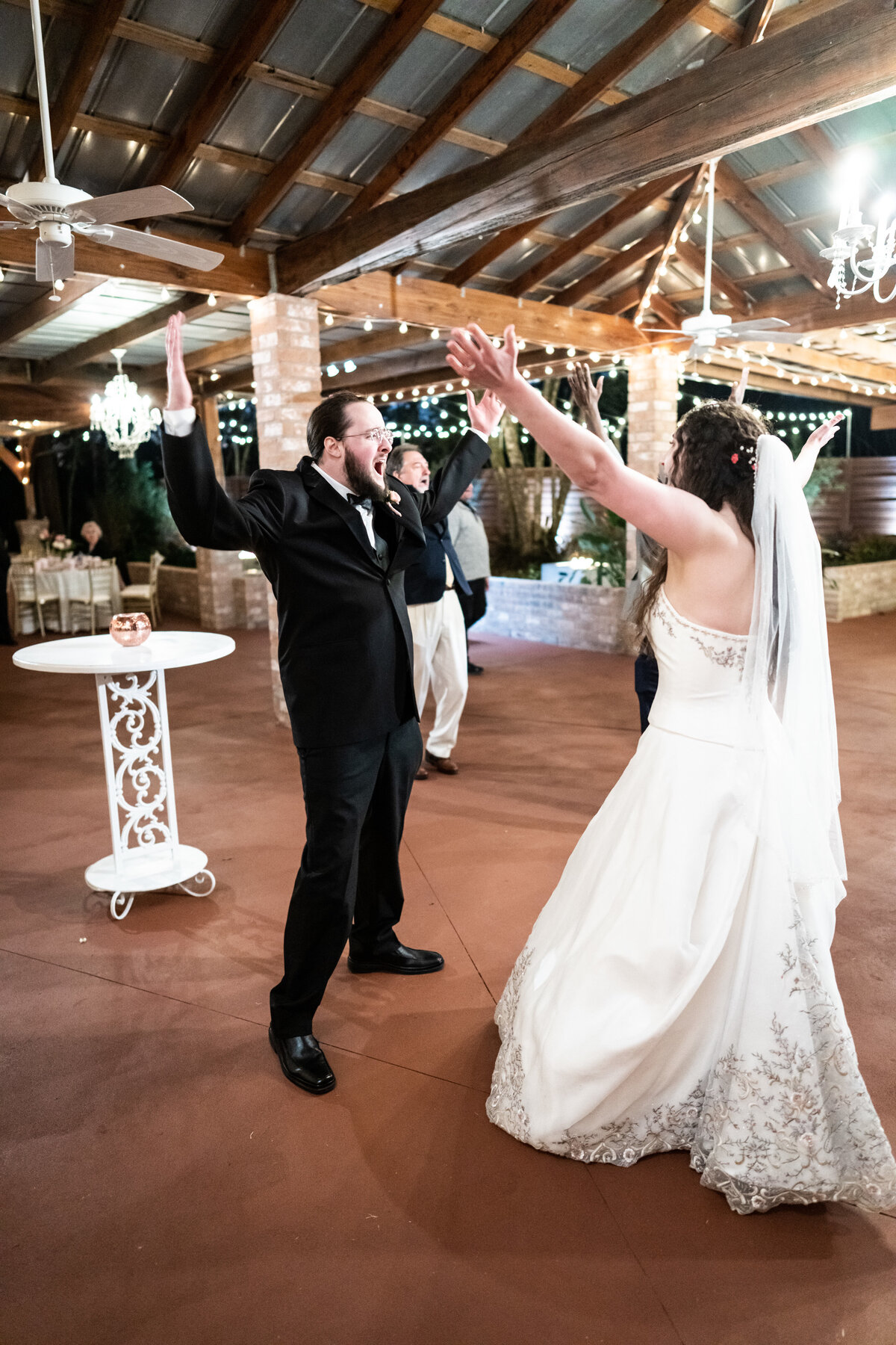 Bride and groom dance at Henry Smith House wedding