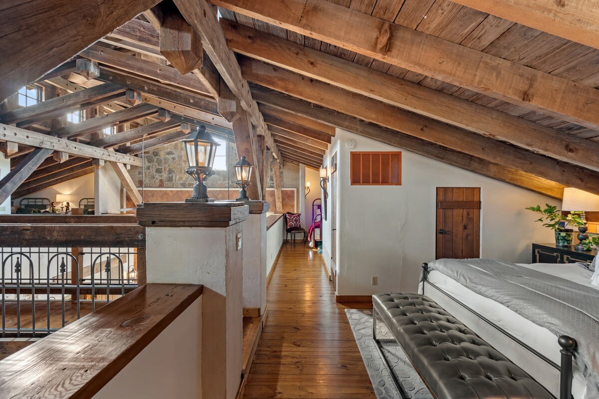 bedroom at two streams one heart ranch