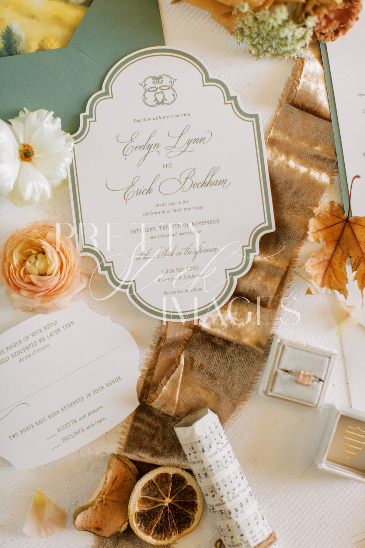 Pretty Stock Images - Fall Wedding Flat Lay-030