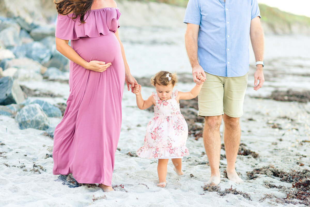 The P Family Beach Maternity | Lisa Marshall Photography