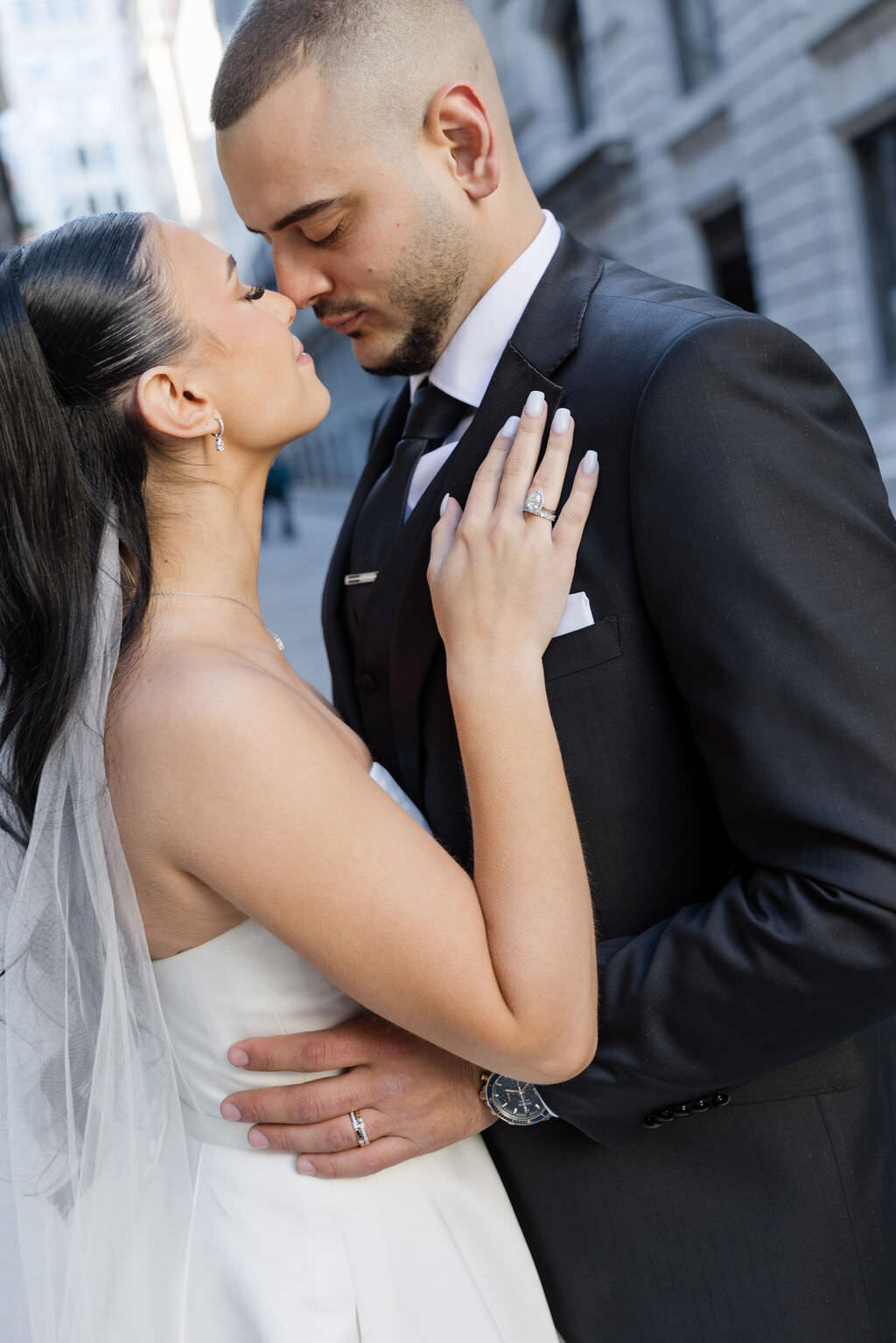 Old montreal editorial wedding photo | Montreal wedding photographer