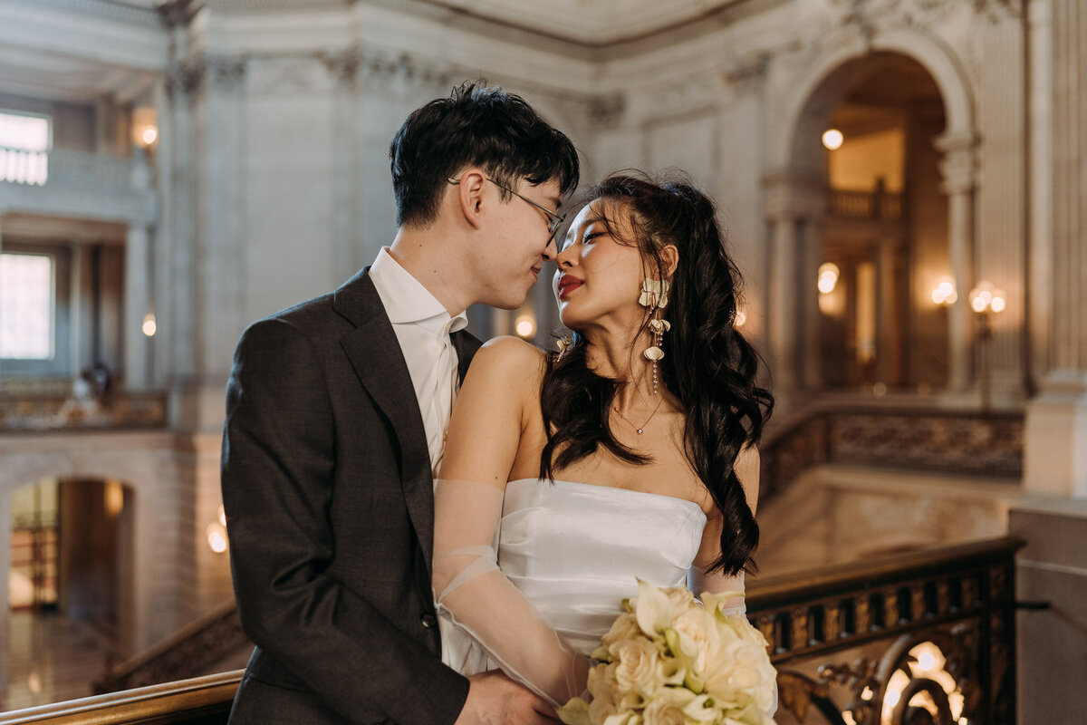 Joyce Li Photography Destination Wedding Elopement Engagement Lifestyle Portrait Photographer West Coast Seattle Washington California sfcityhallelopement-48