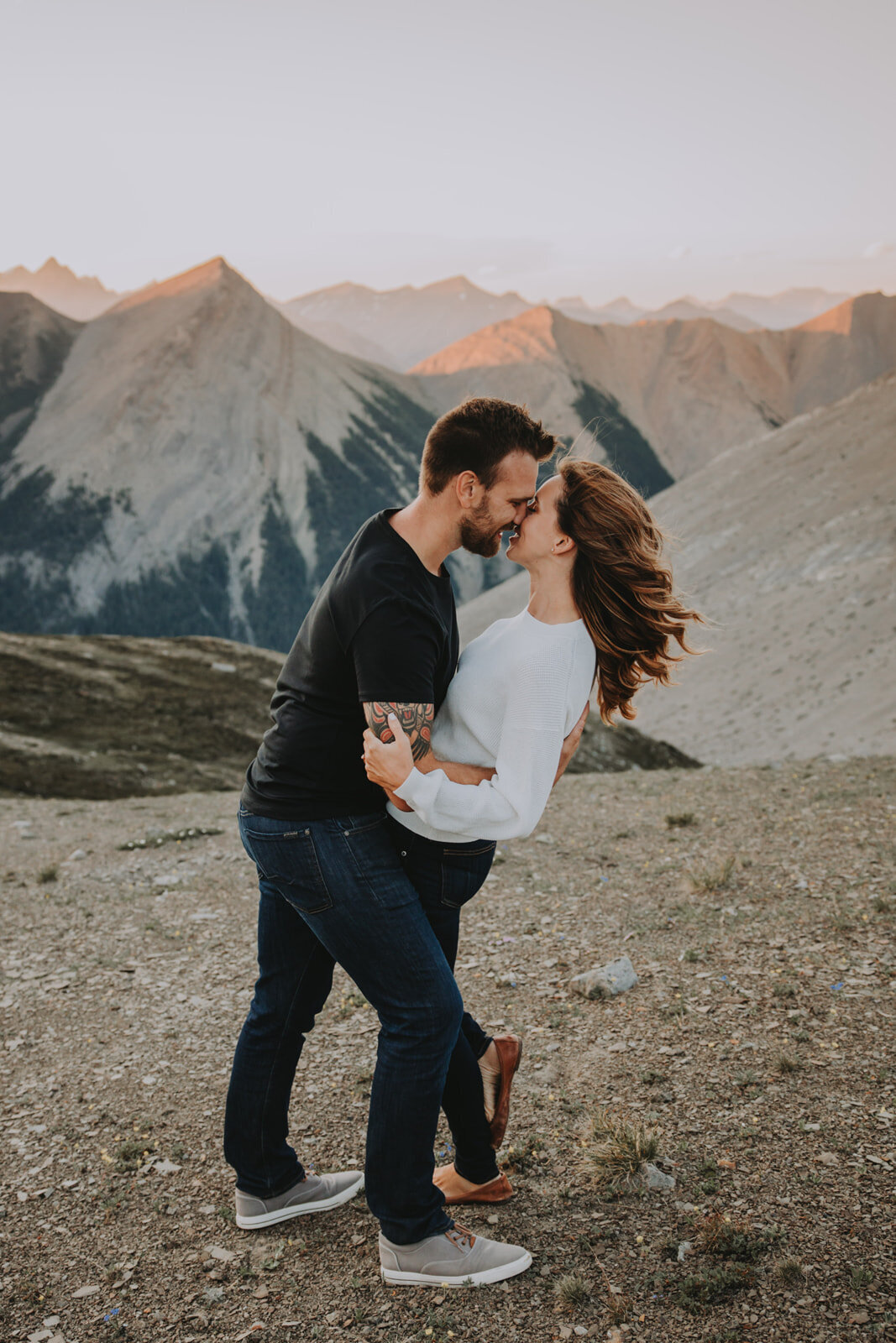 Rockies Heli Adventure Engagement Photographer-102