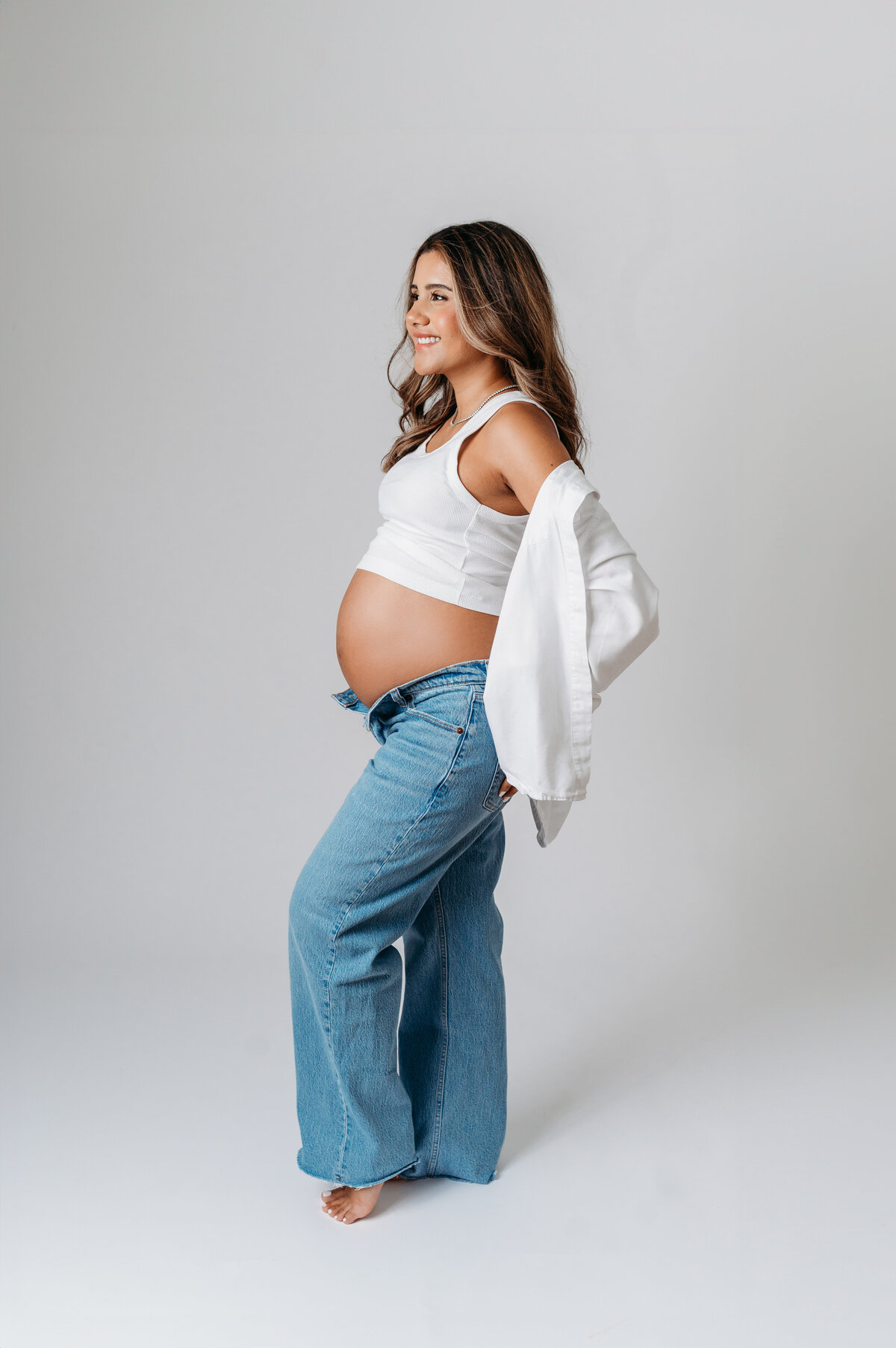 Valentina's Studio Maternity Session in Atlanta