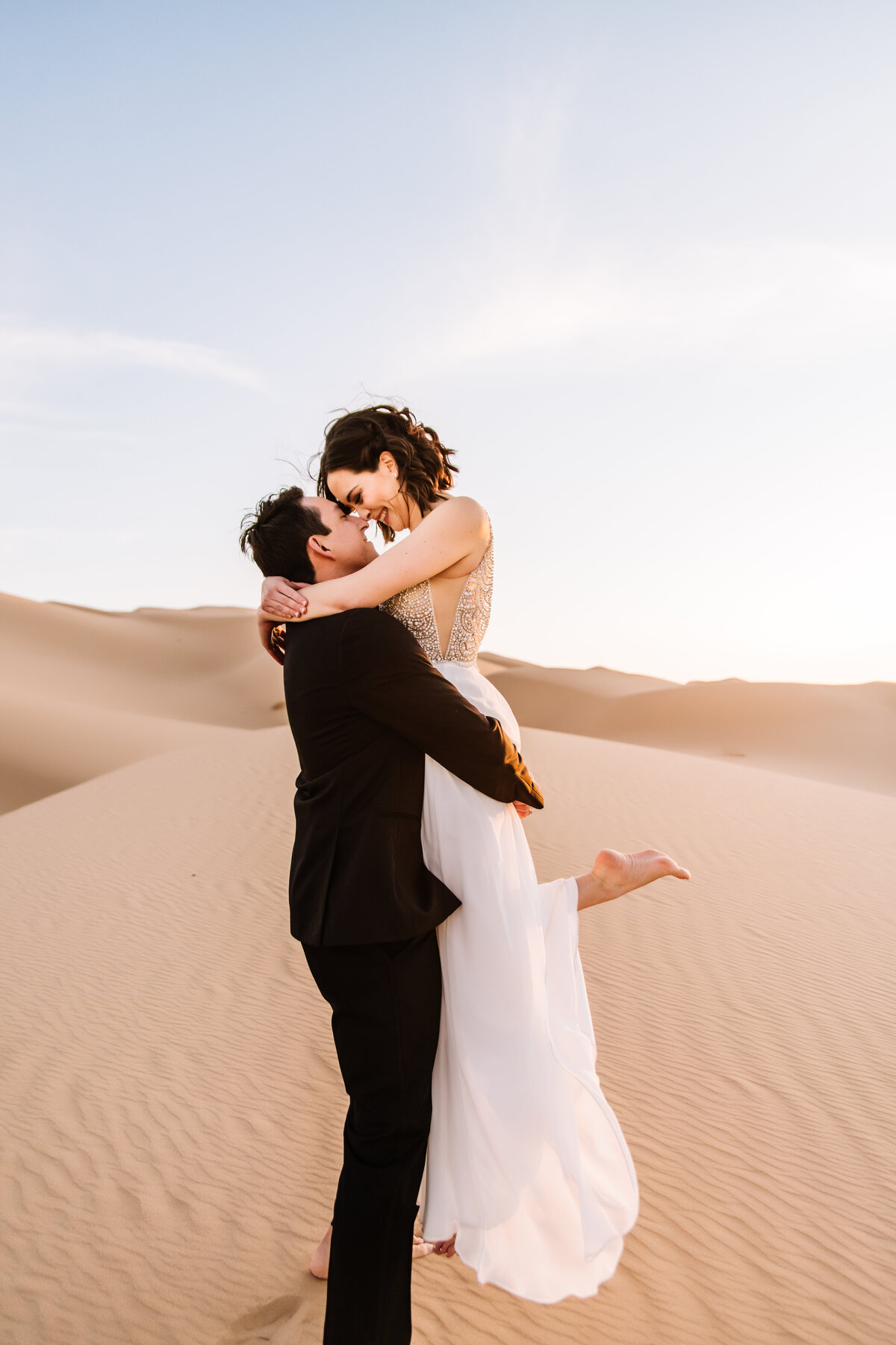 intimate sand dune elopement
