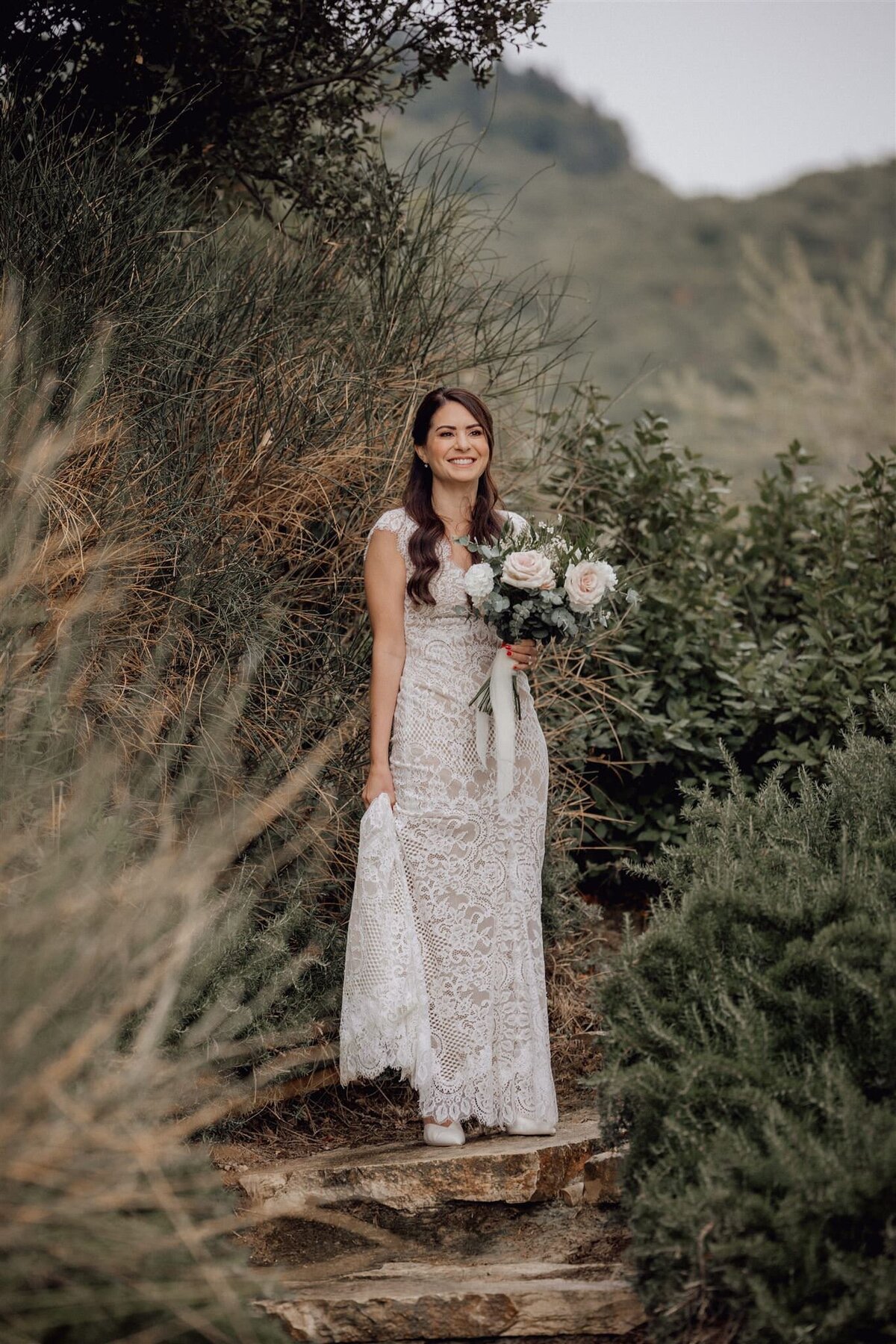 First Look Toskana Wedding